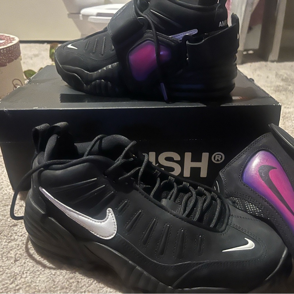 Nike Air Adjust Force SP Black and Psychic Purple Sneakers